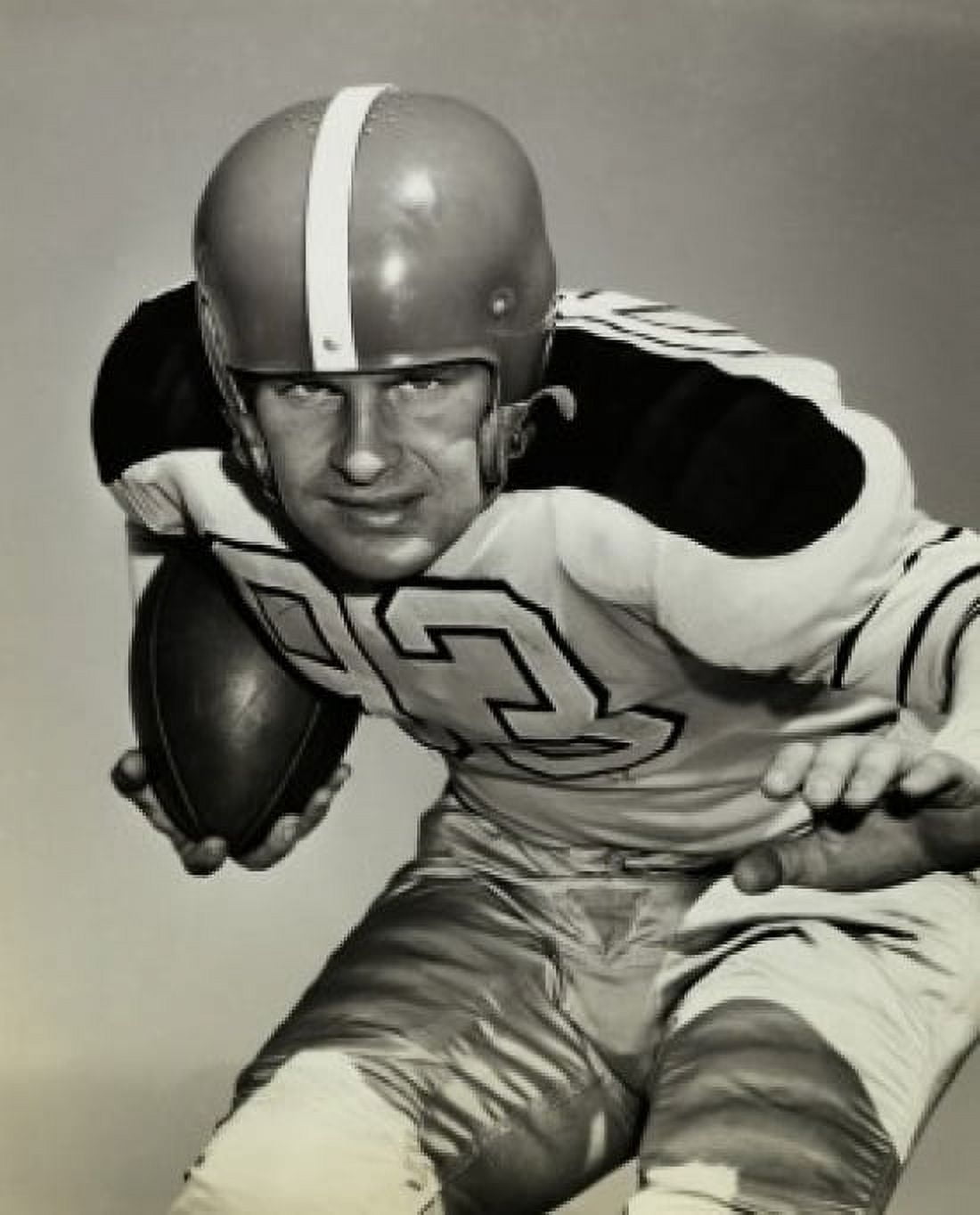 Close-up of a football player running with a football Canvas Art - (18 x 24)