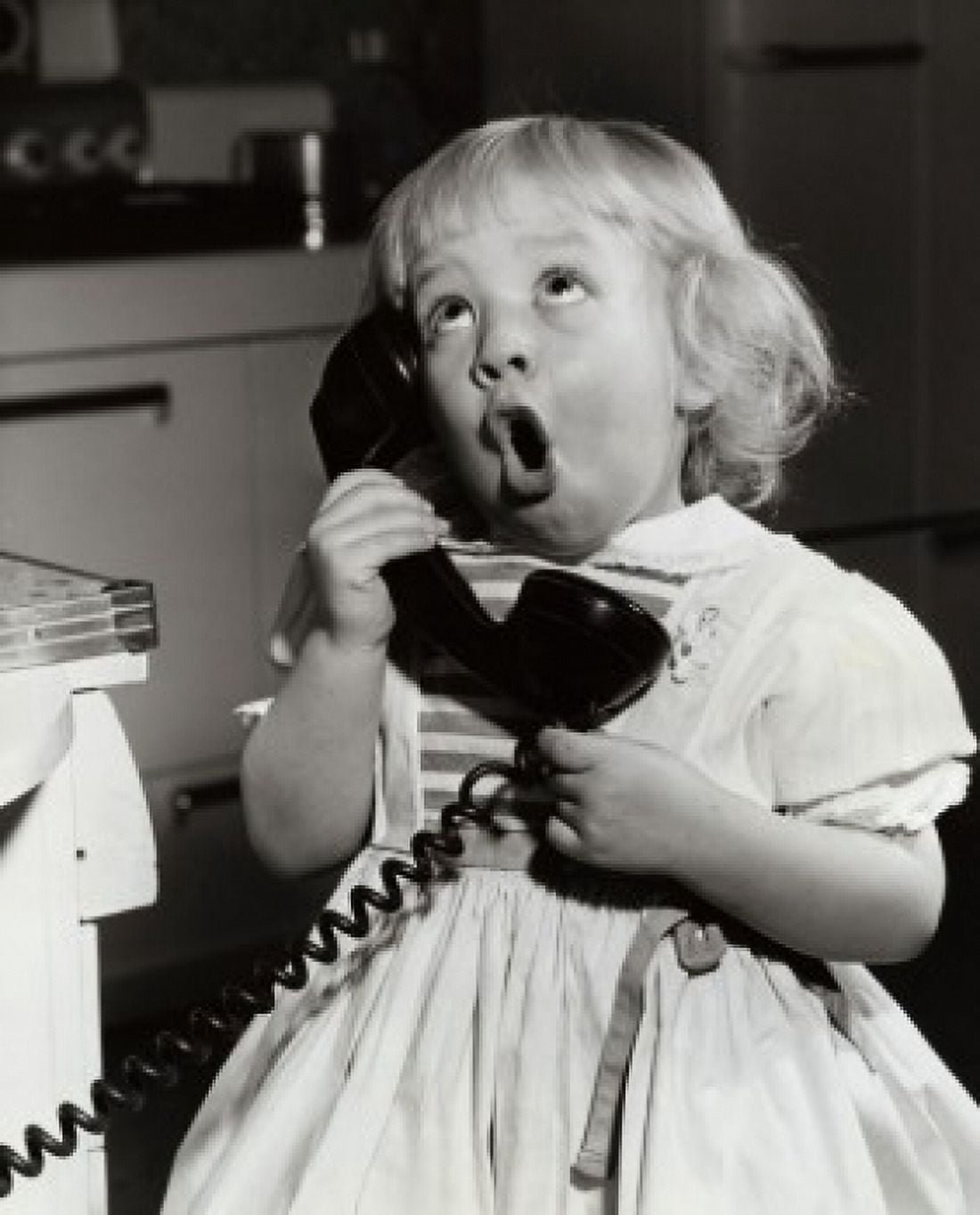 Close-up of a girl talking on the telephone Canvas Art - (24 x 36)