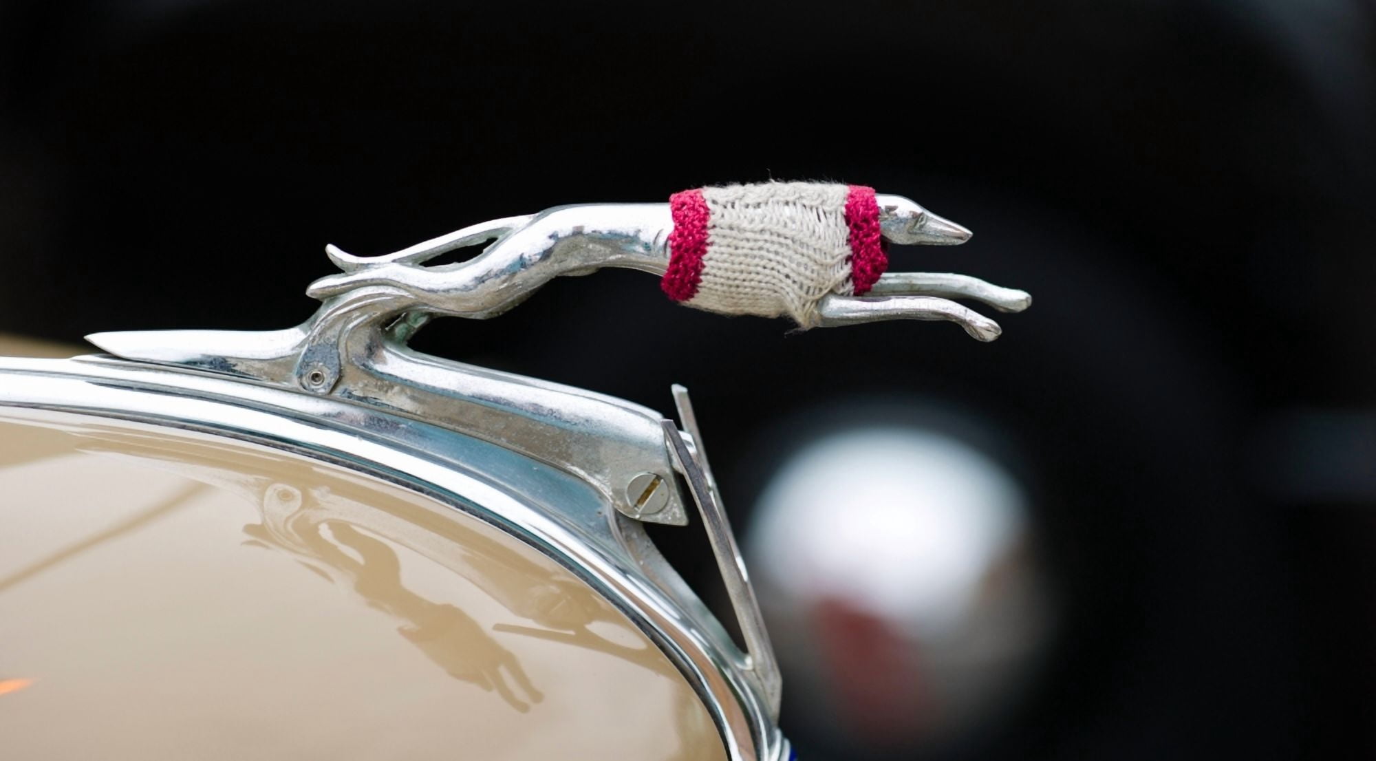 Close-up of a hood ornament of Fords car Culver City Los Angeles County California USA Canvas Art - Panoramic Images (36 x 12)