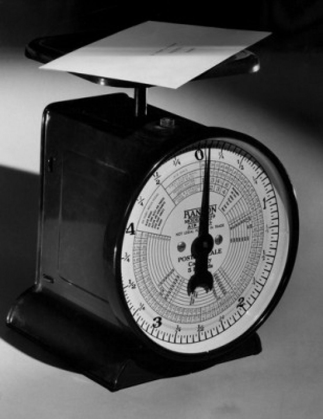 Close-up of a letter on a weight scale Canvas Art - (18 x 24)