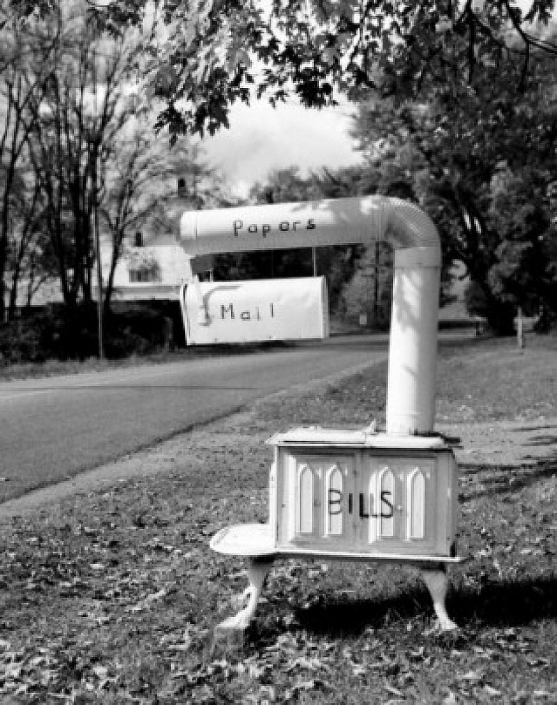 Close-up of a mailbox on the road side Canvas Art - (18 x 24)