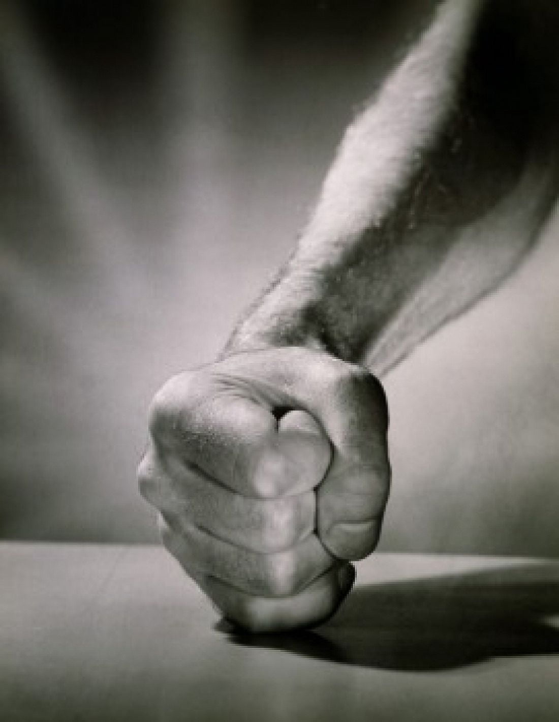 Close-up of a man punching on a table Canvas Art - (18 x 24)