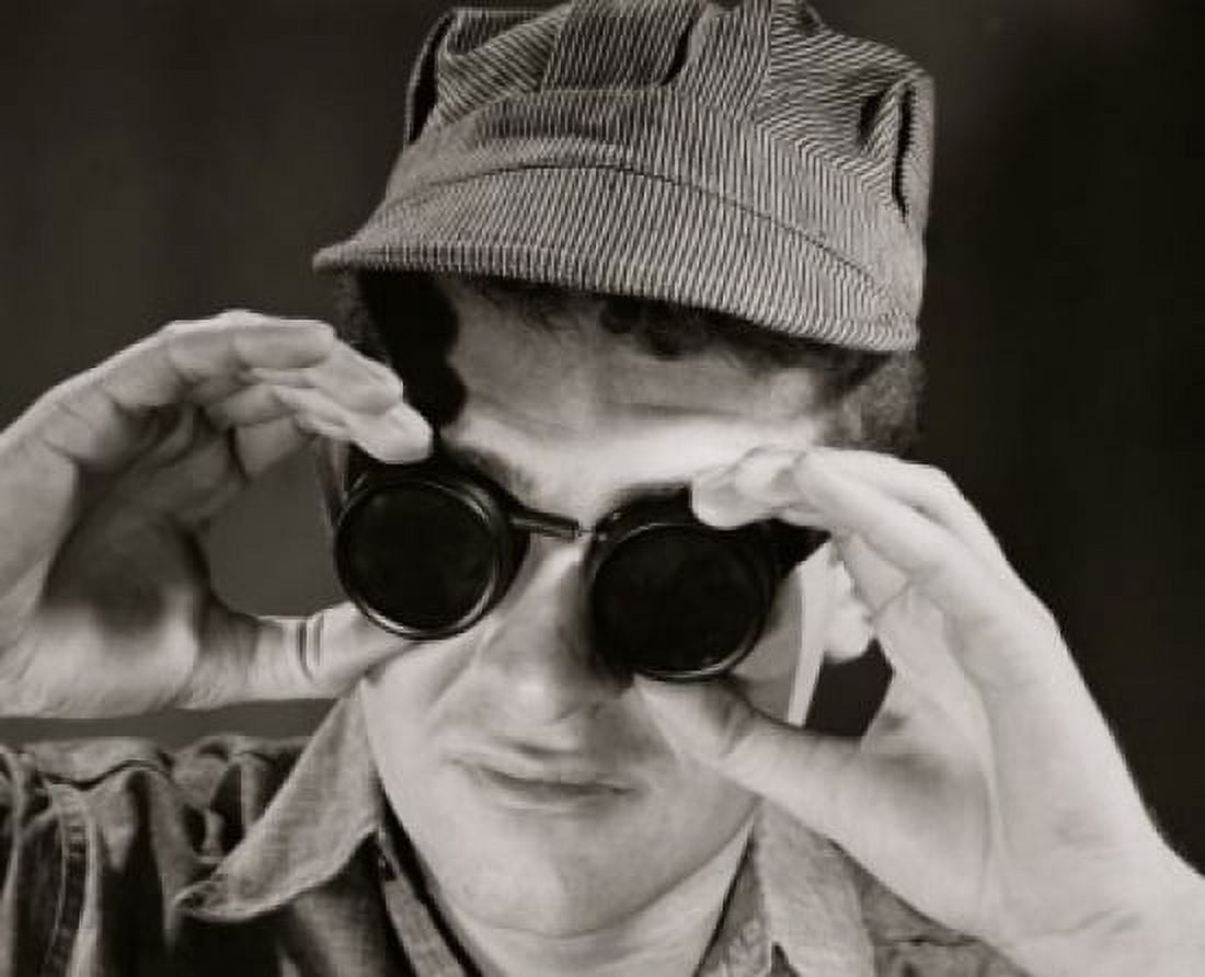 Close-up of a man wearing protective eyewear Canvas Art - (18 x 24)