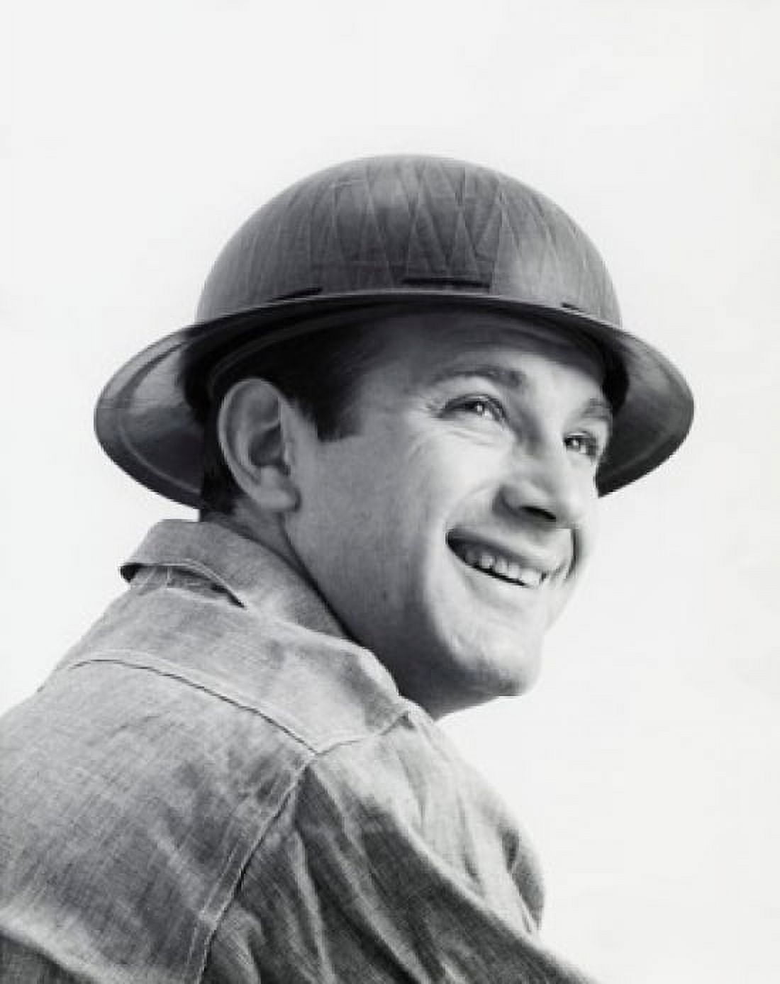 Close-up of a manual worker smiling Canvas Art - (18 x 24)