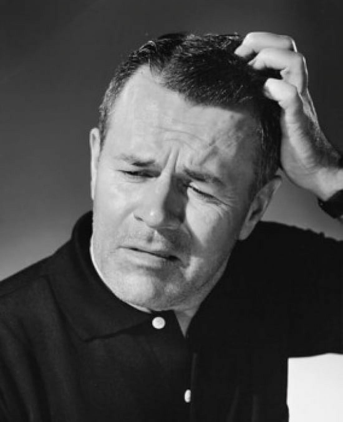 Close-up of a mature man scratching his head Canvas Art - (24 x 36)