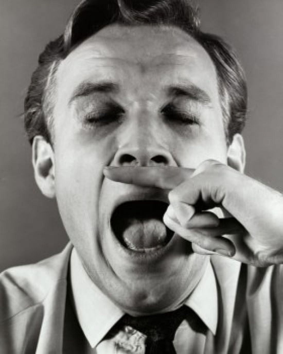 Close-up of a mature man sneezing Canvas Art - (18 x 24)
