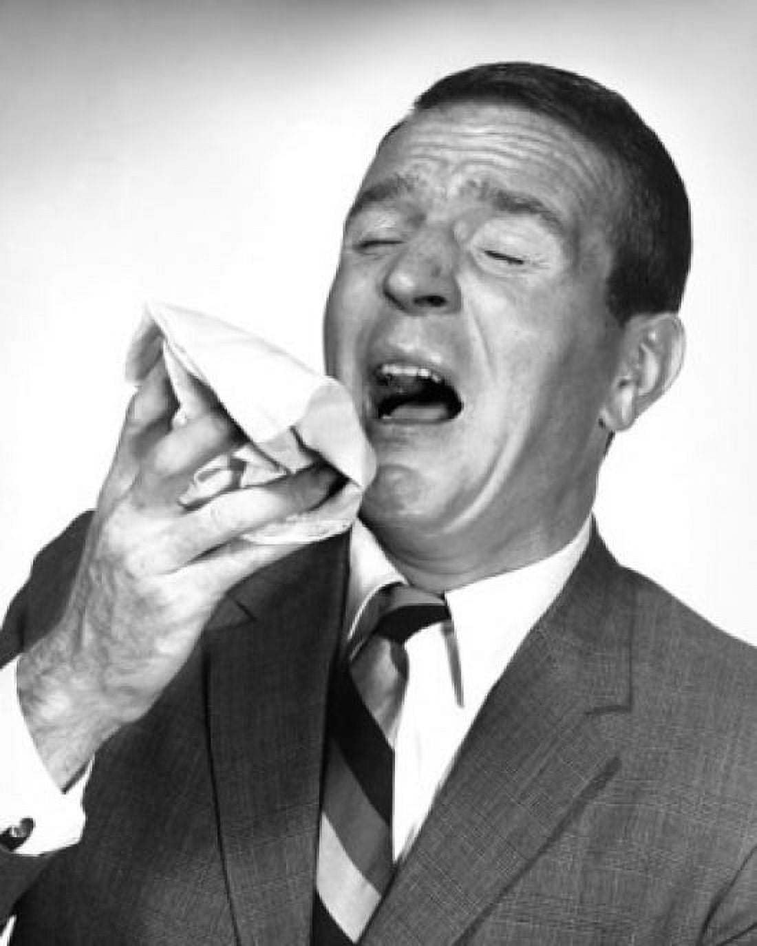 Close-up of a mature man sneezing Canvas Art - (24 x 36)