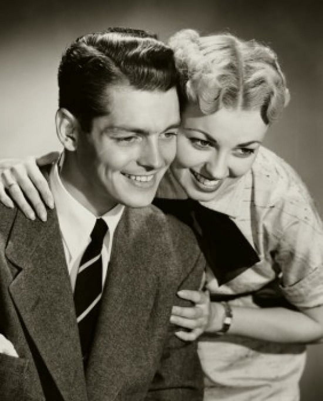 Close-up of a mid adult couple smiling Canvas Art - (18 x 24)