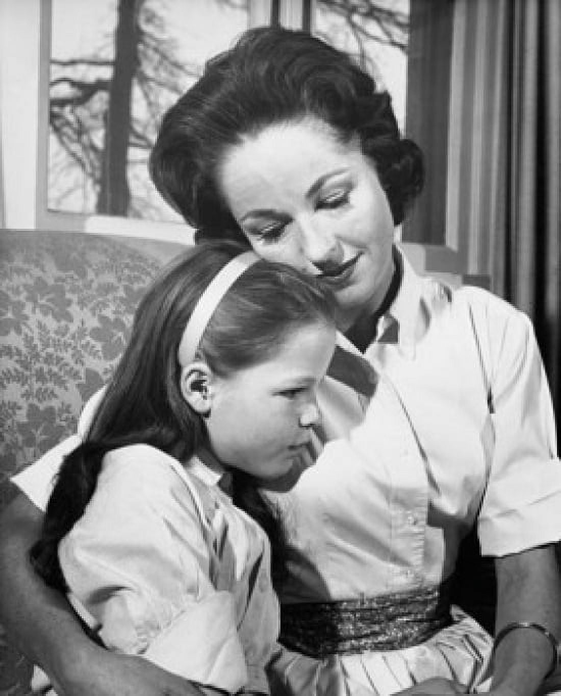 Close-up of a mid adult woman hugging her daughter Canvas Art - (18 x 24)