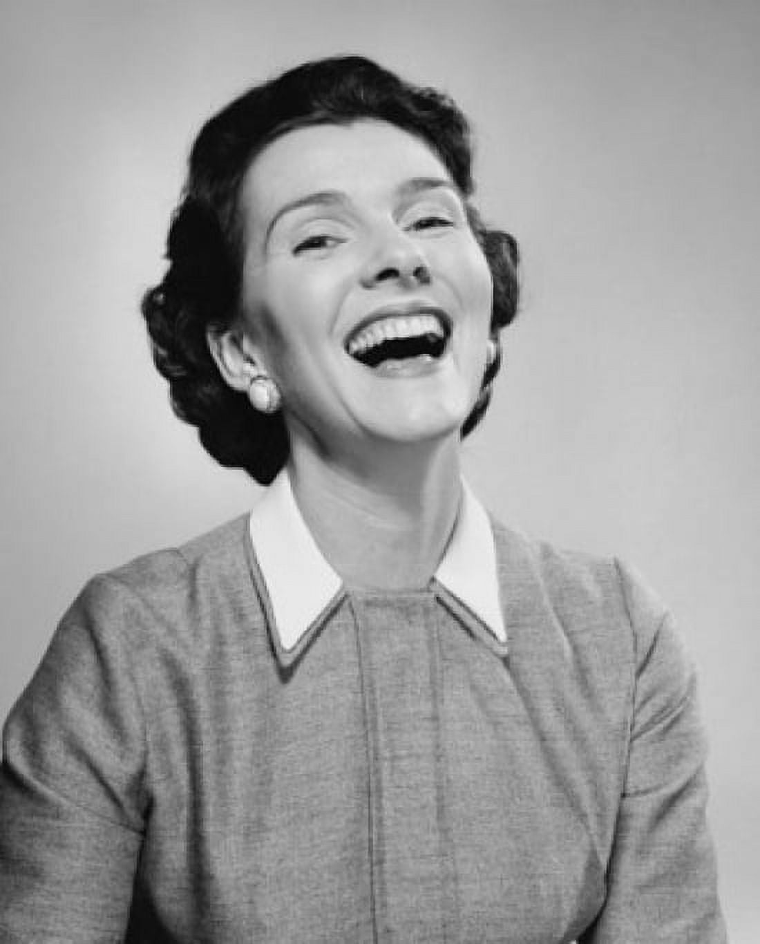 Close-up of a mid adult woman laughing Canvas Art - (18 x 24)