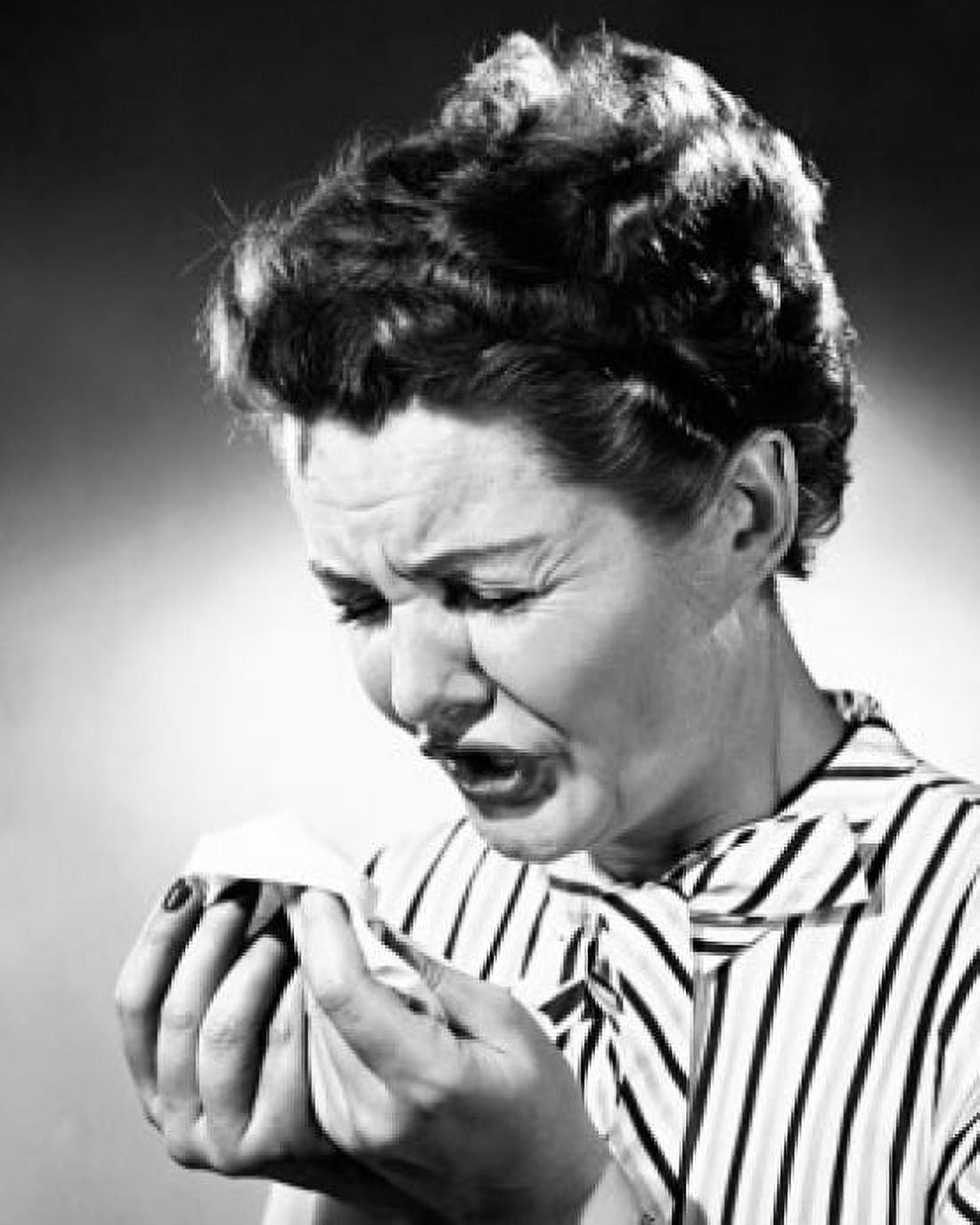 Close-up of a mid adult woman sneezing Canvas Art - (24 x 36)
