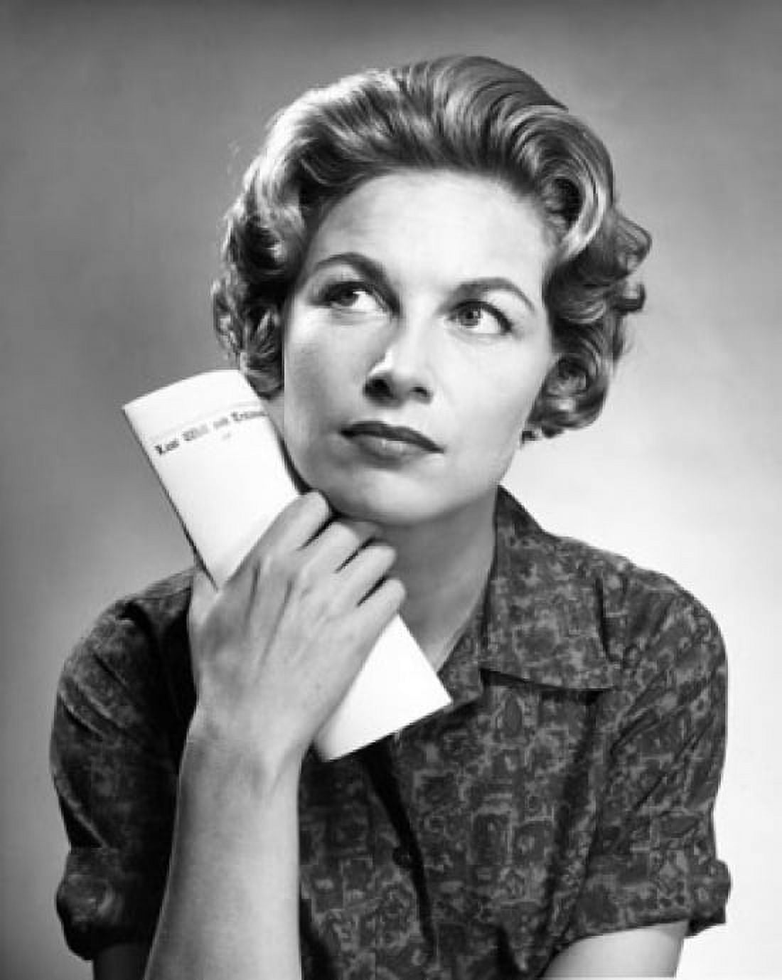 Close-up of a mid adult woman thinking Canvas Art - (24 x 36)