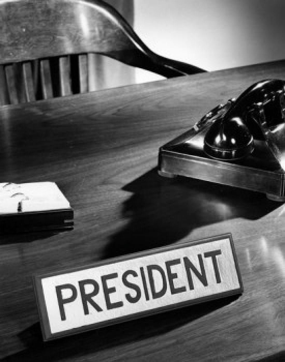 Close-up of a nameplate on a desk Canvas Art - (24 x 36)