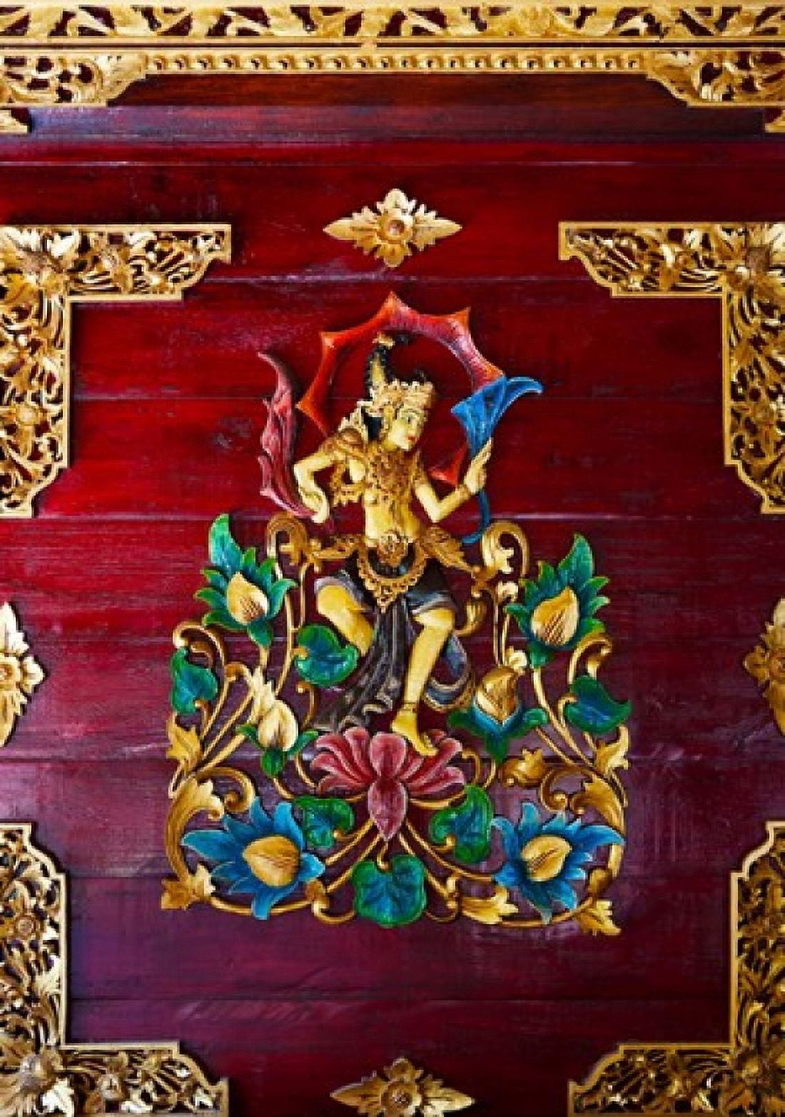 Close-up of a painting at home Rejasa Penebel Bali Indonesia Canvas Art - Panoramic Images (26 x 36)