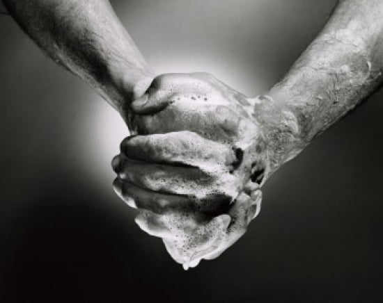 Close-up of a person washing his hands Canvas Art - (18 x 24)