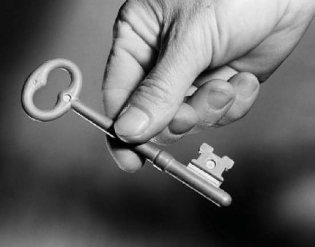 Close-up of a persons hand holding a key Canvas Art - (18 x 24)
