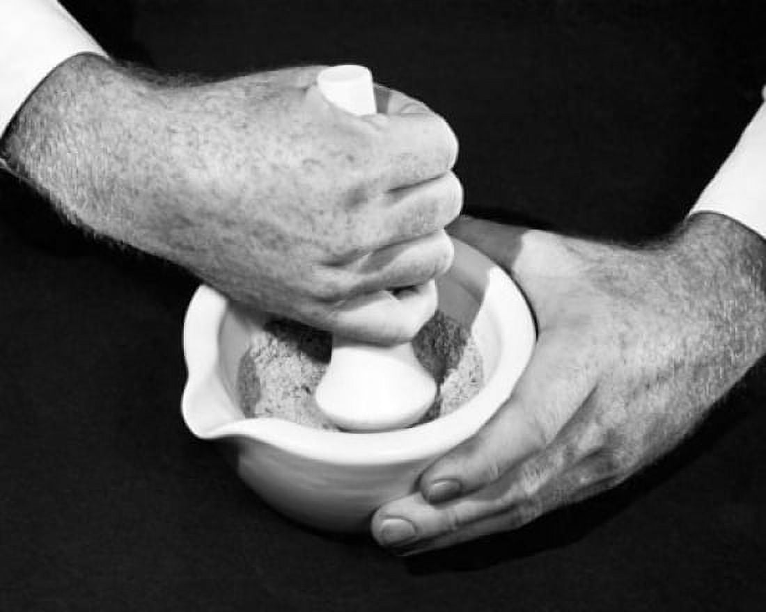 Close-up of a persons hand mixing medicine Canvas Art - (18 x 24)