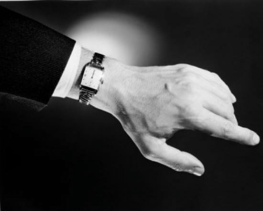 Close-up of a persons hand wearing a wristwatch Canvas Art - (18 x 24)