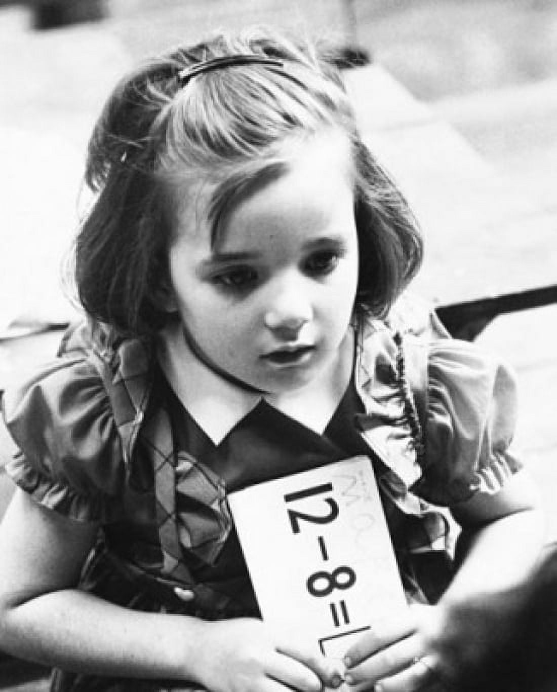 Close-up of a schoolgirl holding a paper Canvas Art - (18 x 24)