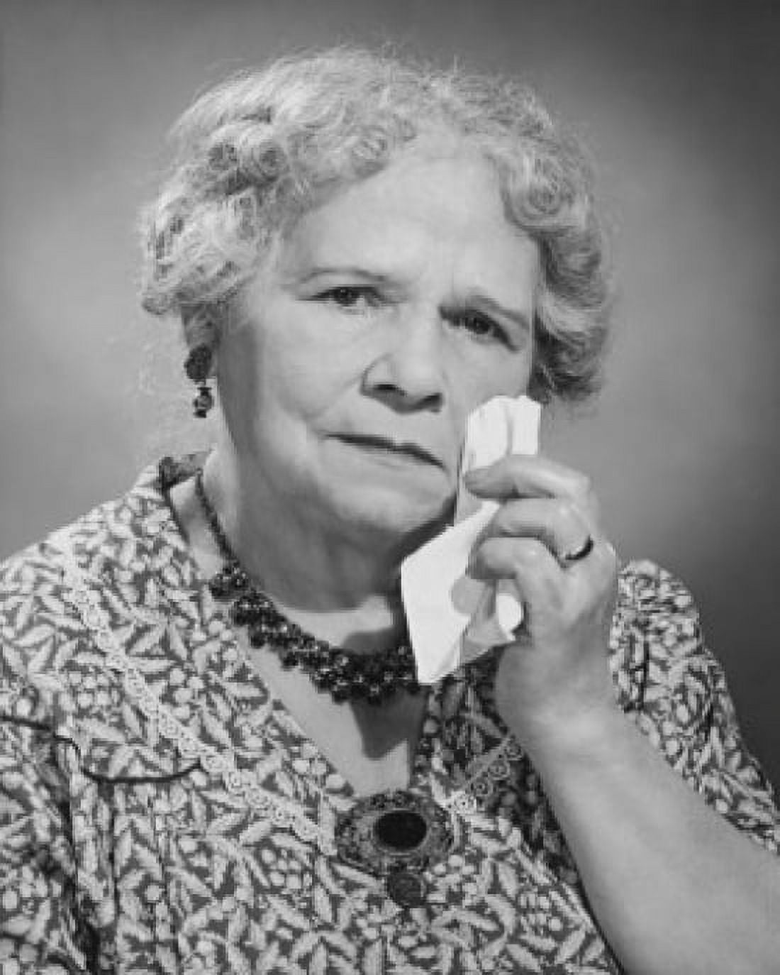 Close-up of a senior woman crying Canvas Art - (18 x 24)