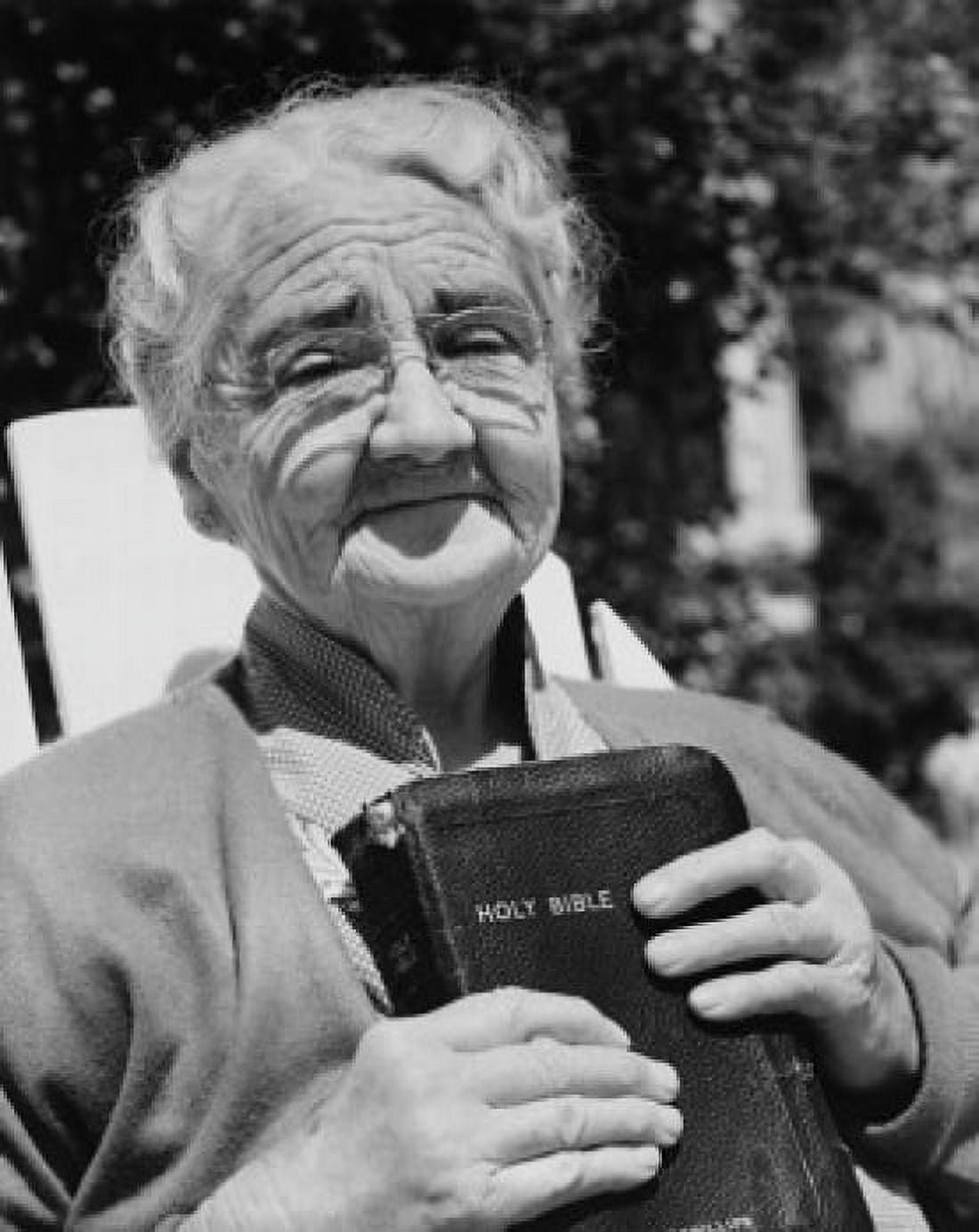 Close-up of a senior woman holding a bible Canvas Art - (18 x 24)