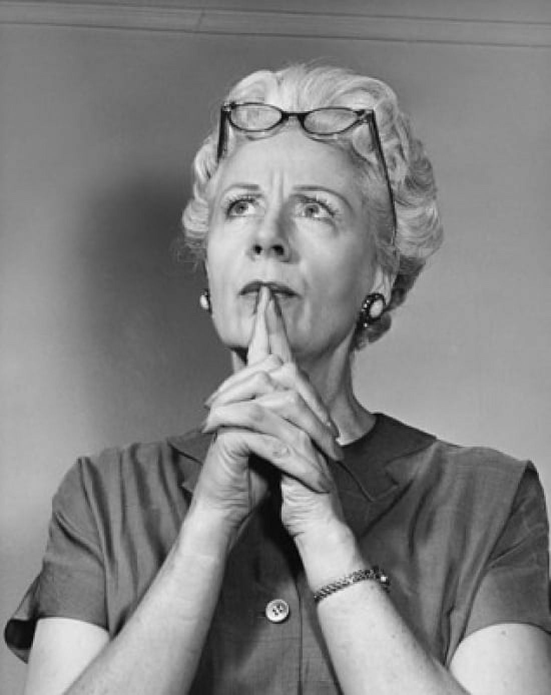 Close-up of a senior woman thinking Canvas Art -  (24 x 36)