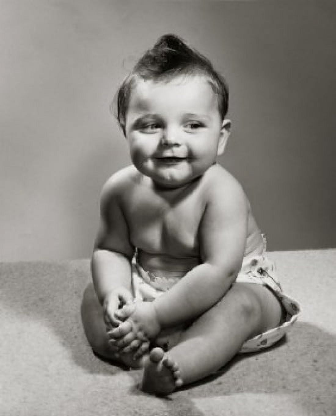 Close-up of a smiling baby Canvas Art - (18 x 24)