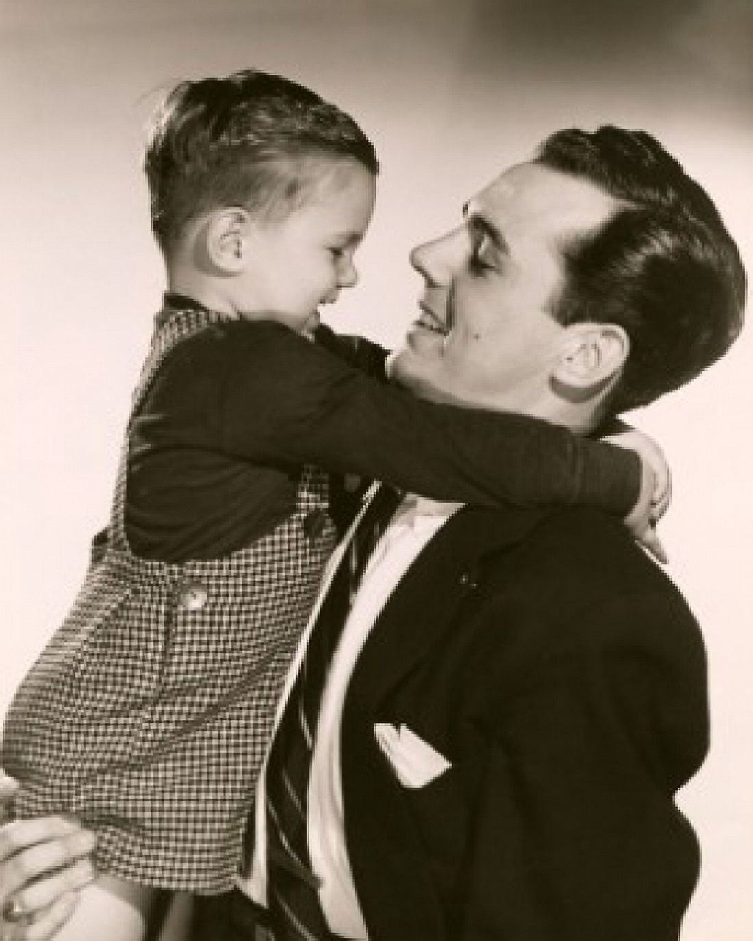 Close-up of a son hugging his father Canvas Art - (24 x 36)