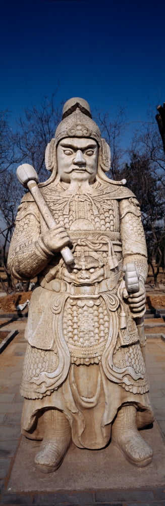 Close-up of a statue Ming Temple China Canvas Art - Panoramic Images (6 x 18)