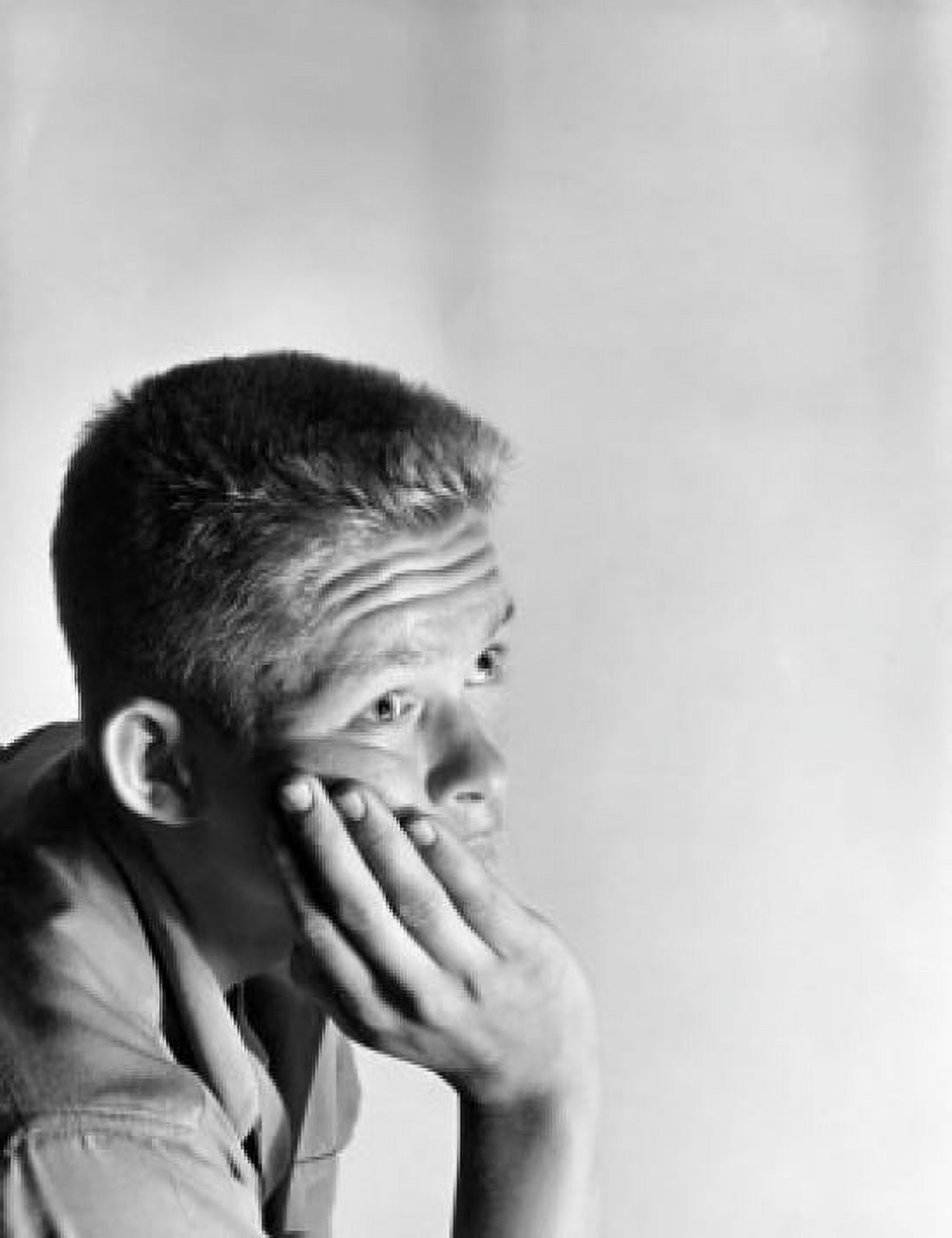 Close-up of a teenage boy looking worried Canvas Art - (18 x 24)