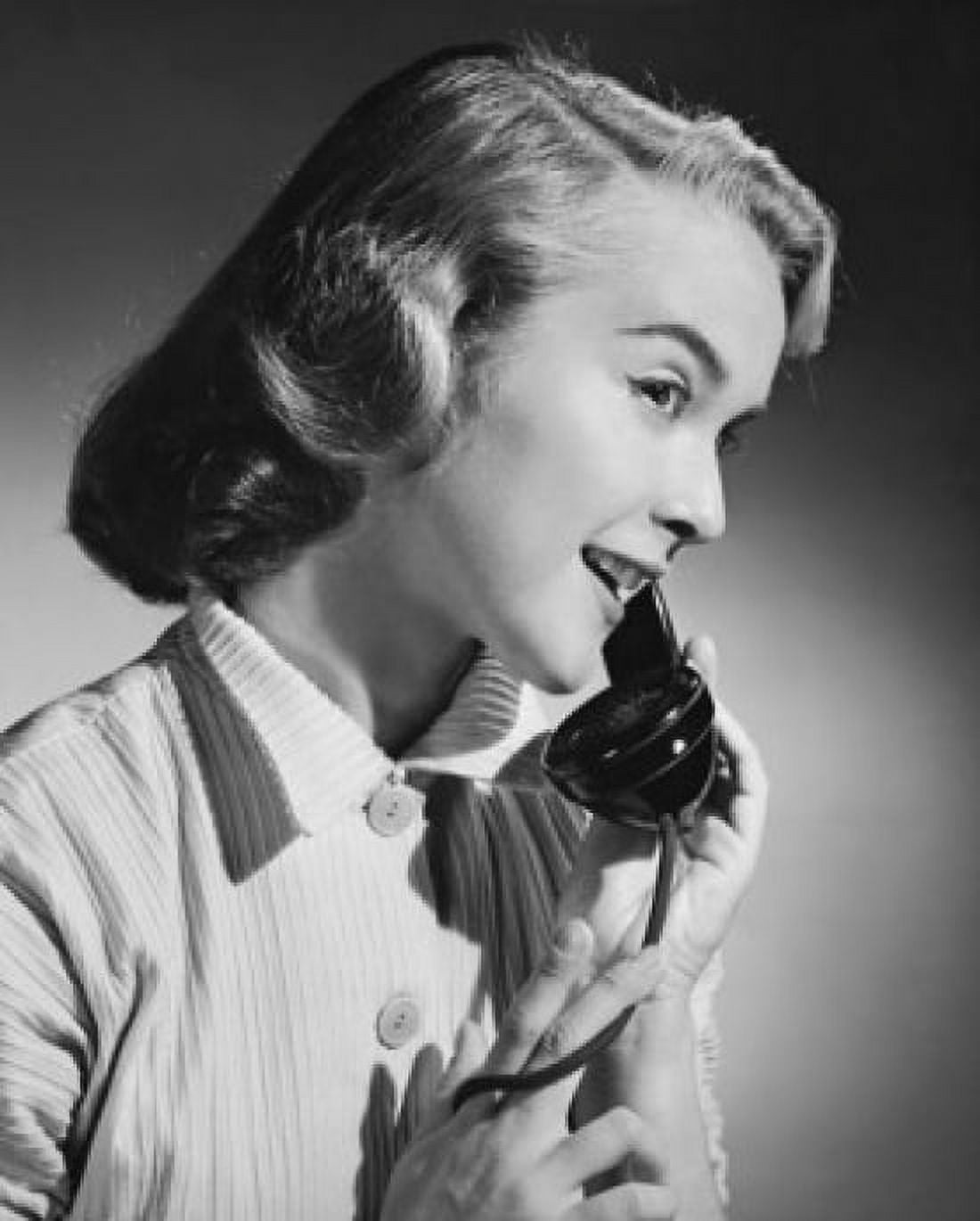 Close-up of a teenage girl talking on the telephone Canvas Art - (18 x 24)