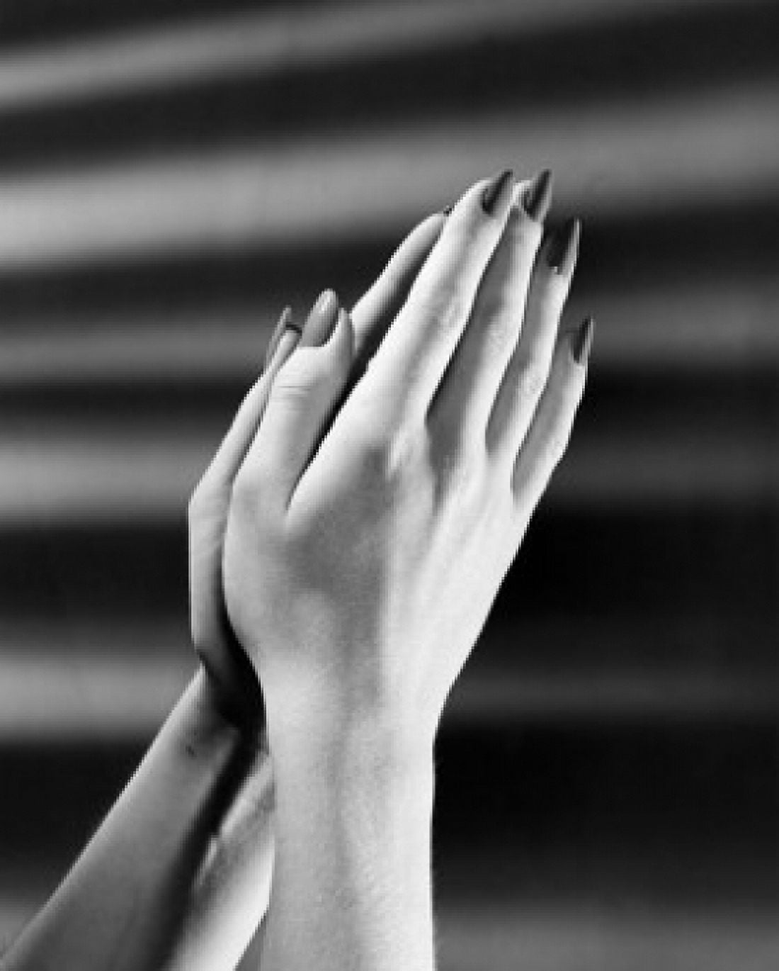 Close-up of a womans hands in a prayer position Canvas Art - (24 x 36)