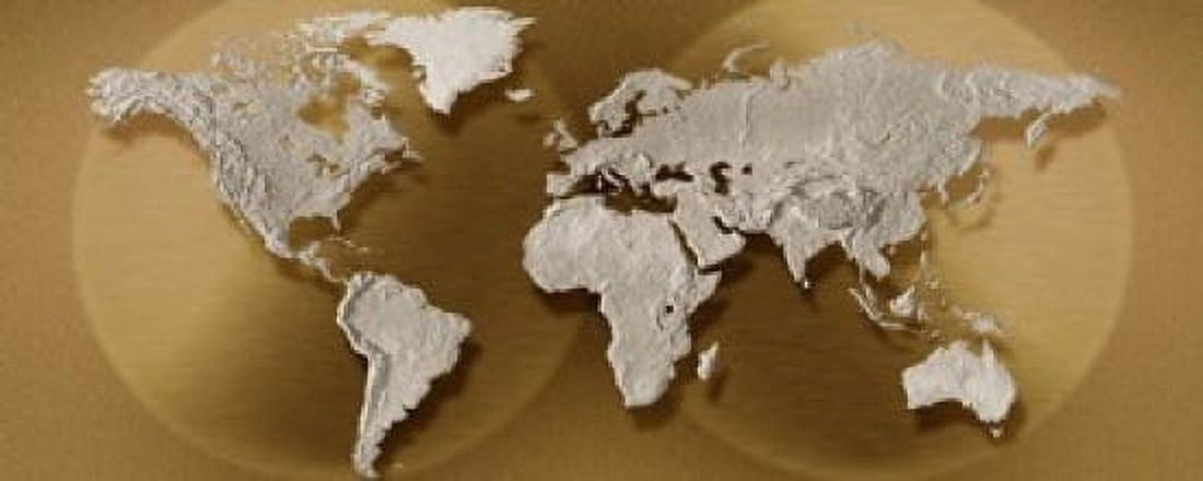 Close-up of a world map Canvas Art - Panoramic Images (15 x 6)