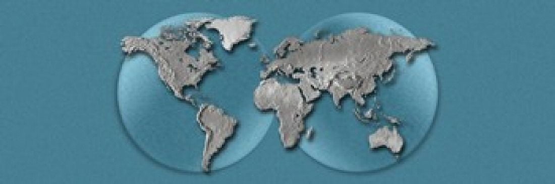 Close-up of a world map Canvas Art - Panoramic Images (18 x 6)