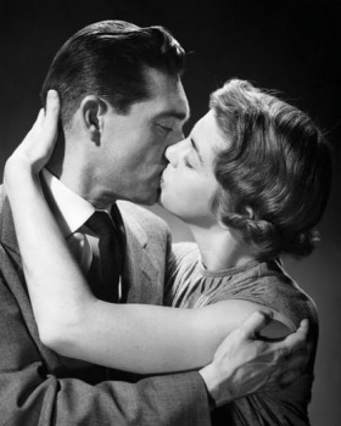 Close-up of a young couple kissing Canvas Art - (24 x 36)
