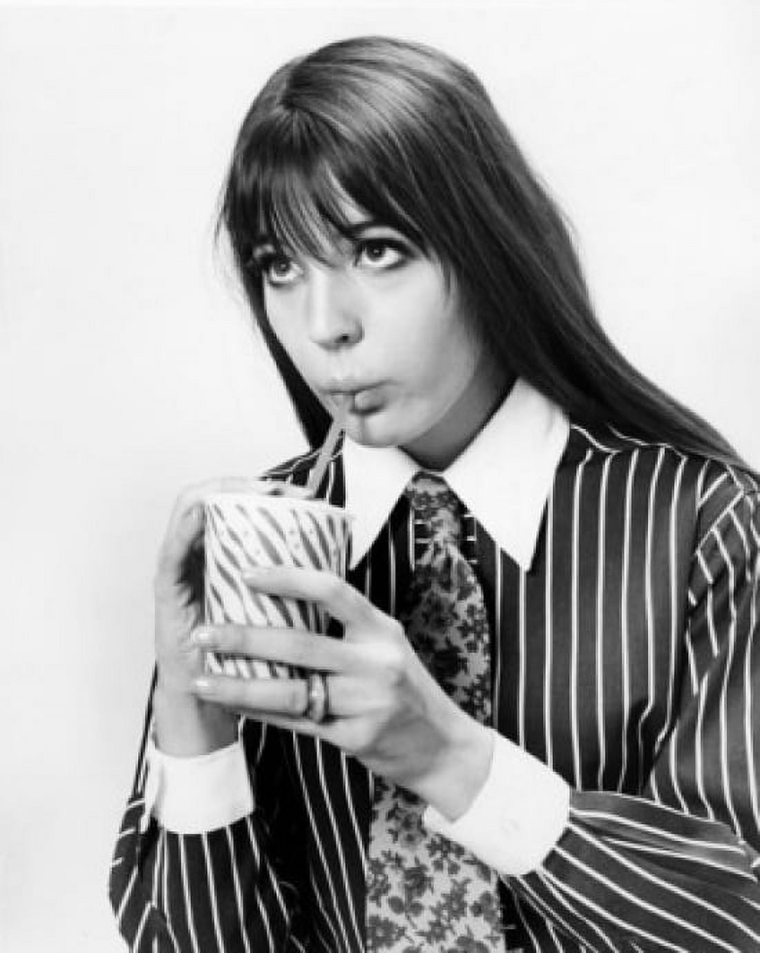 Close-up of a young woman drinking from a disposable cup Canvas Art - (18 x 24)