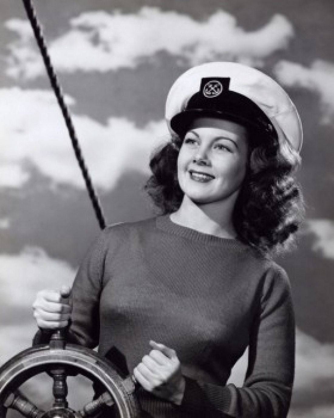 Close-up of a young woman holding a steering wheel Canvas Art - (18 x 24)