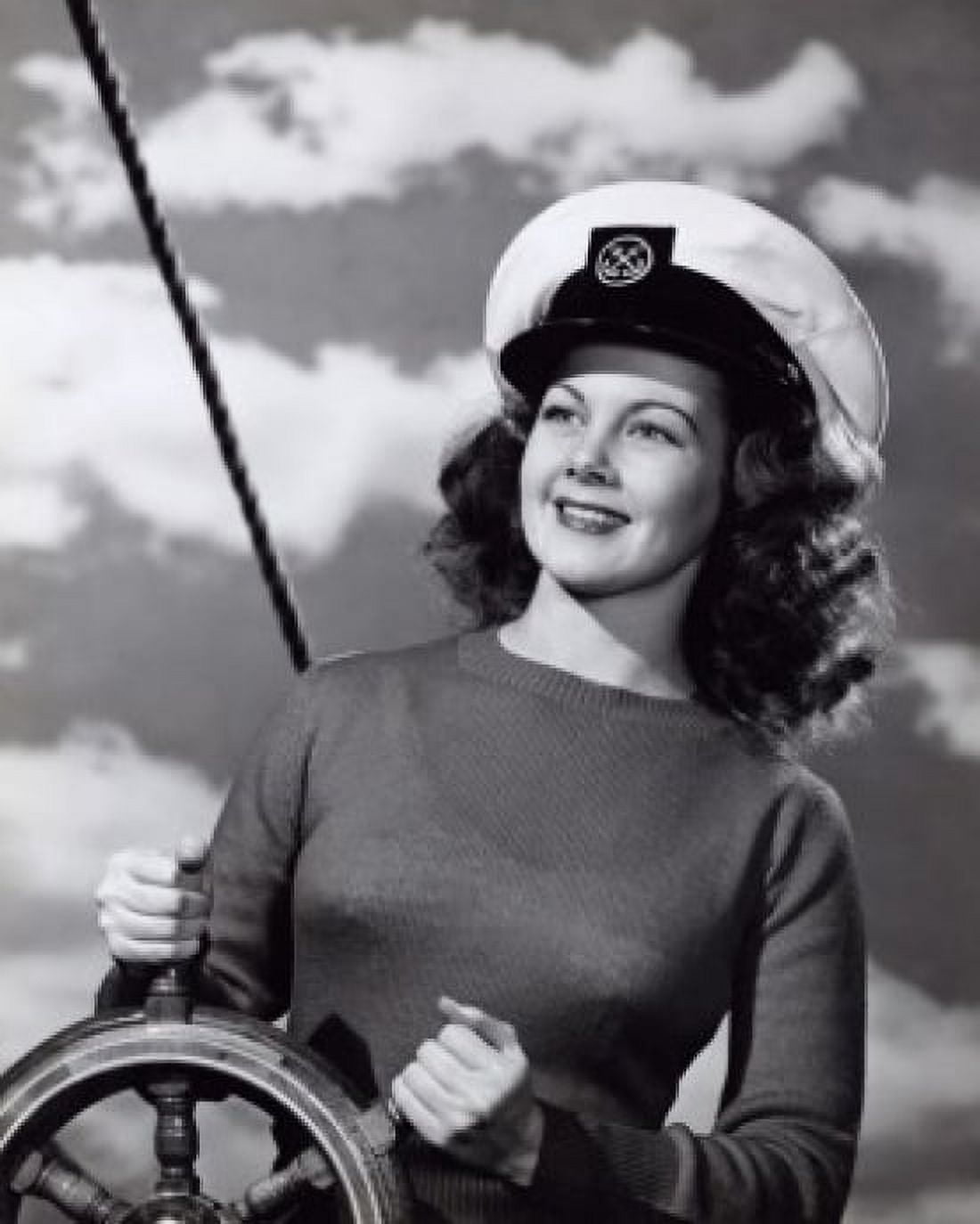 Close-up of a young woman holding a steering wheel Canvas Art - (24 x 36)