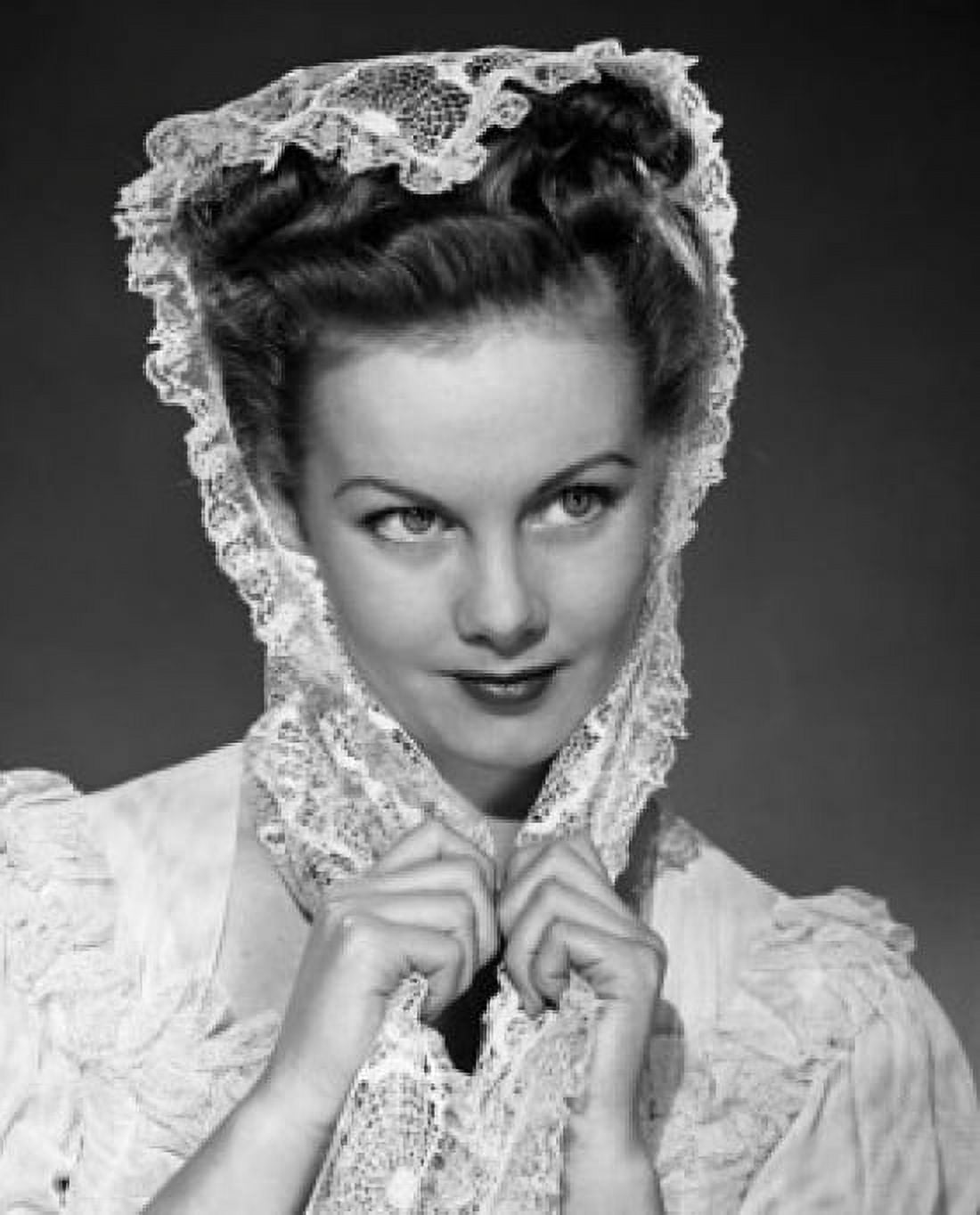 Close-up of a young woman holding a veil on her head Canvas Art - (24 x 36)