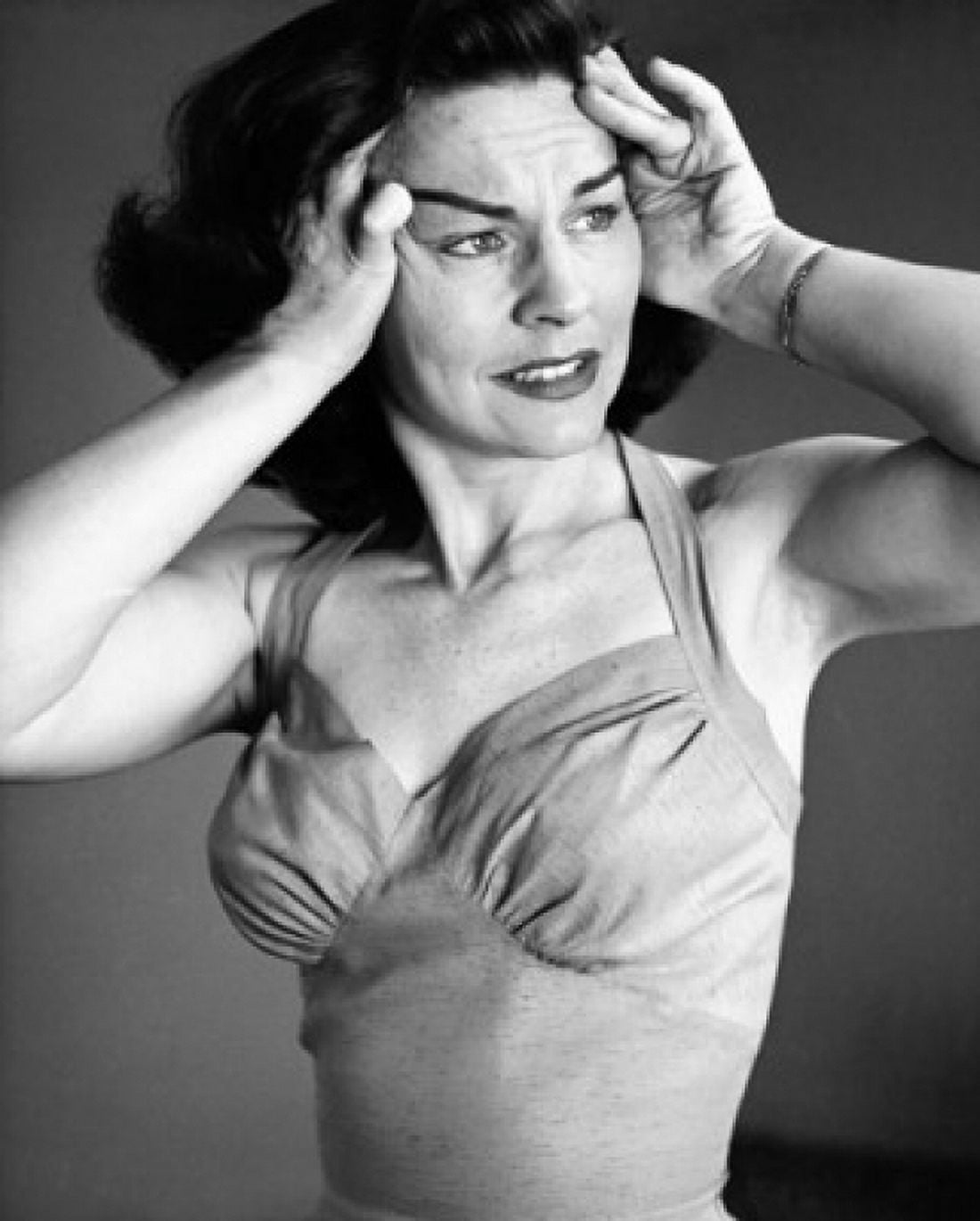 Close-up of a young woman suffering from a headache Canvas Art - (18 x 24)