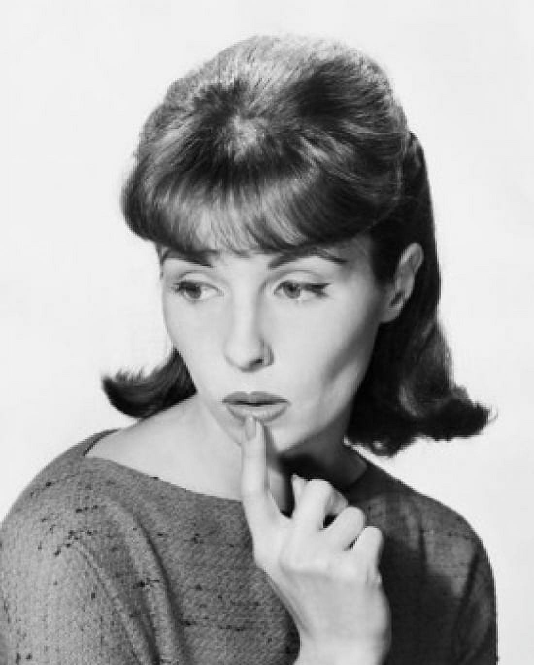 Close-up of a young woman with her finger on her lips Canvas Art - (24 x 36)