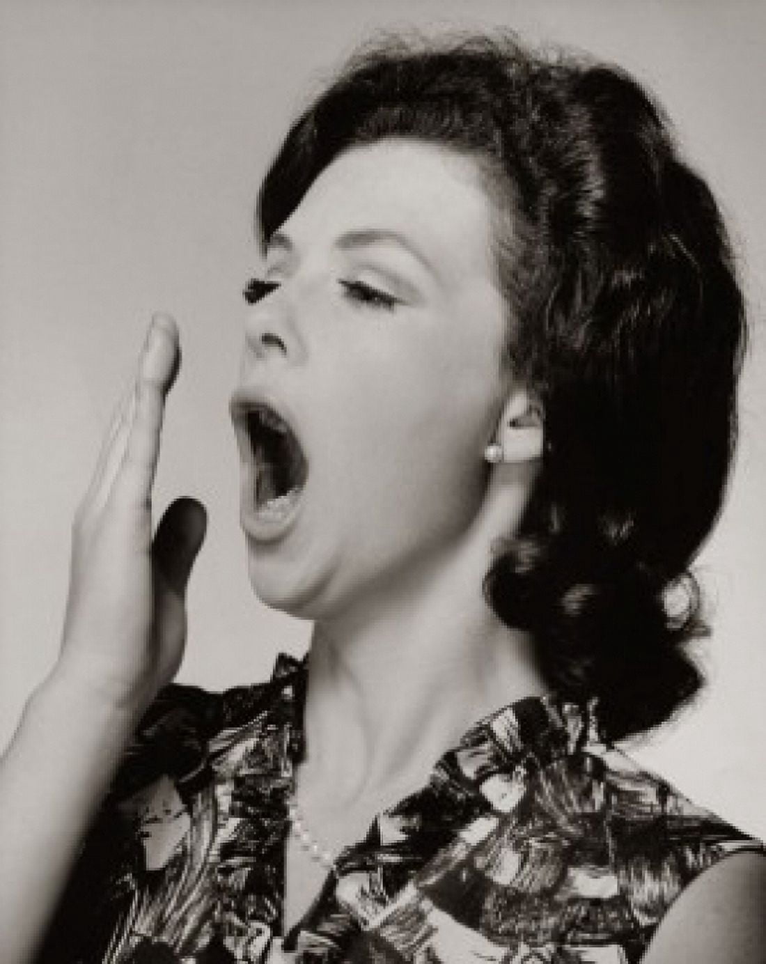 Close-up of a young woman yawning Canvas Art - (24 x 36)