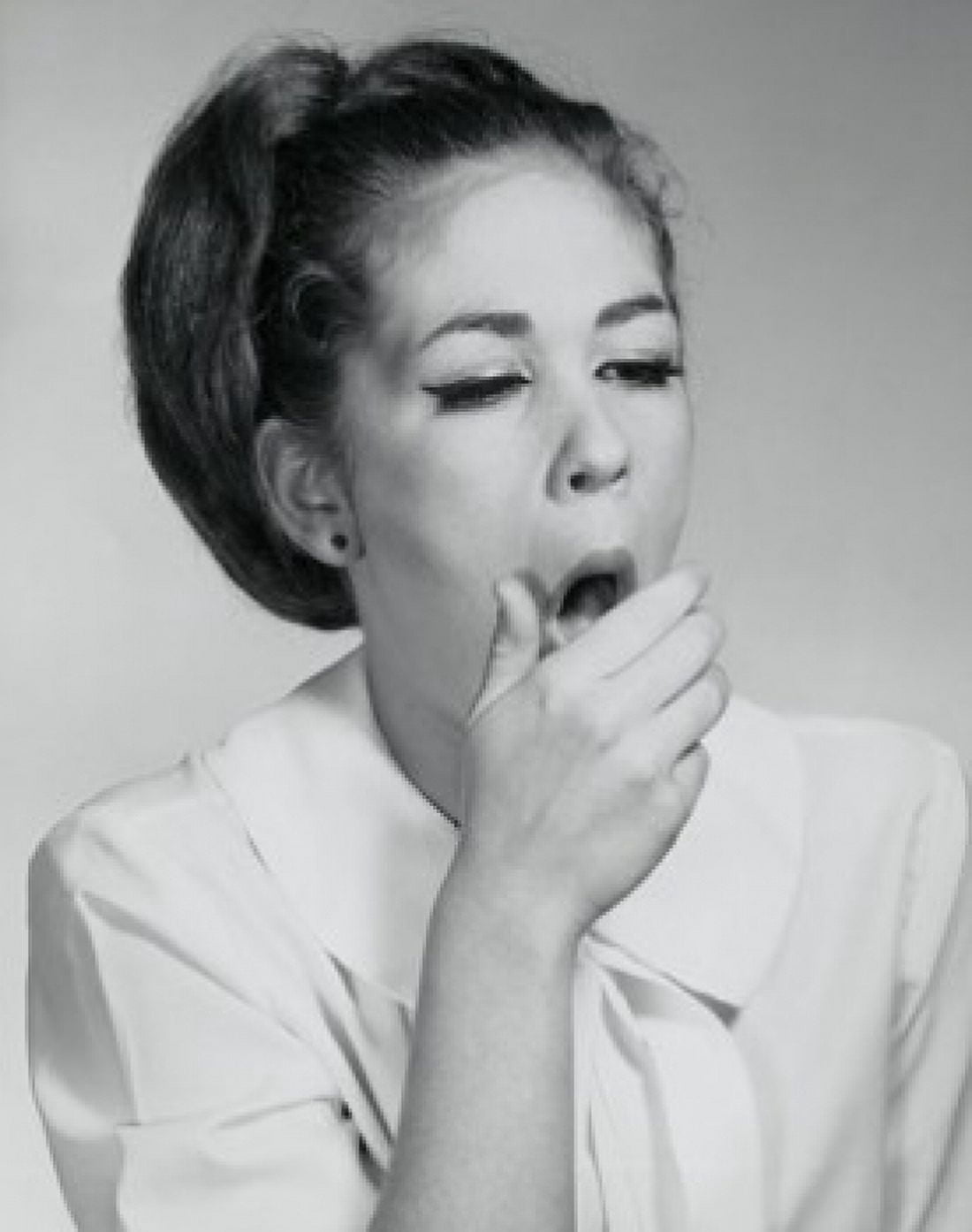Close-up of a young woman yawning Canvas Art - (24 x 36)