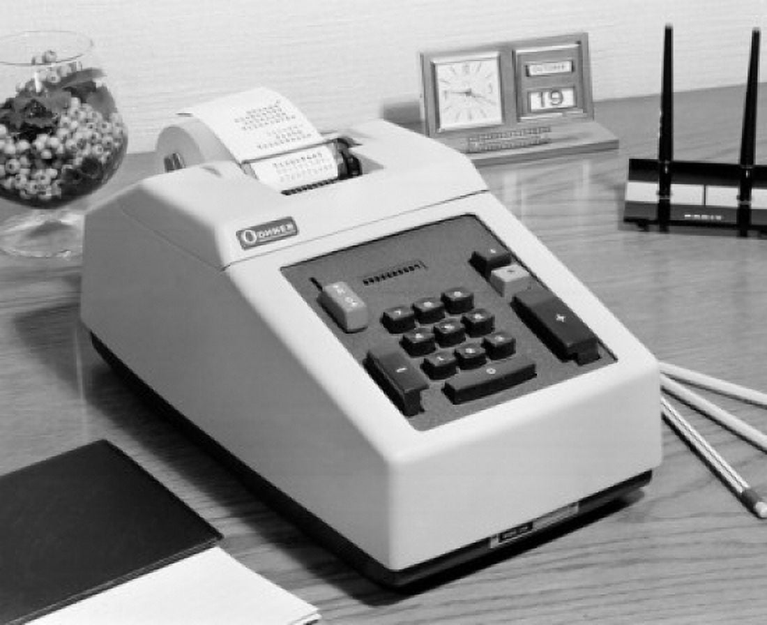Close-up of an adding machine Canvas Art - (24 x 36)