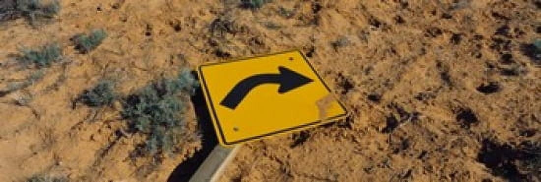 Close-up of an arrow signboard in a desert Emery County Utah USA Canvas Art - Panoramic Images (36 x 12)
