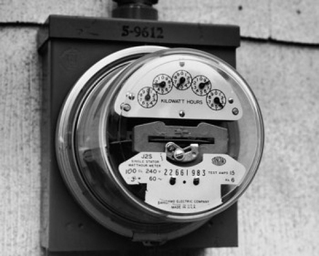 Close-up of an electric meter Canvas Art - (18 x 24)