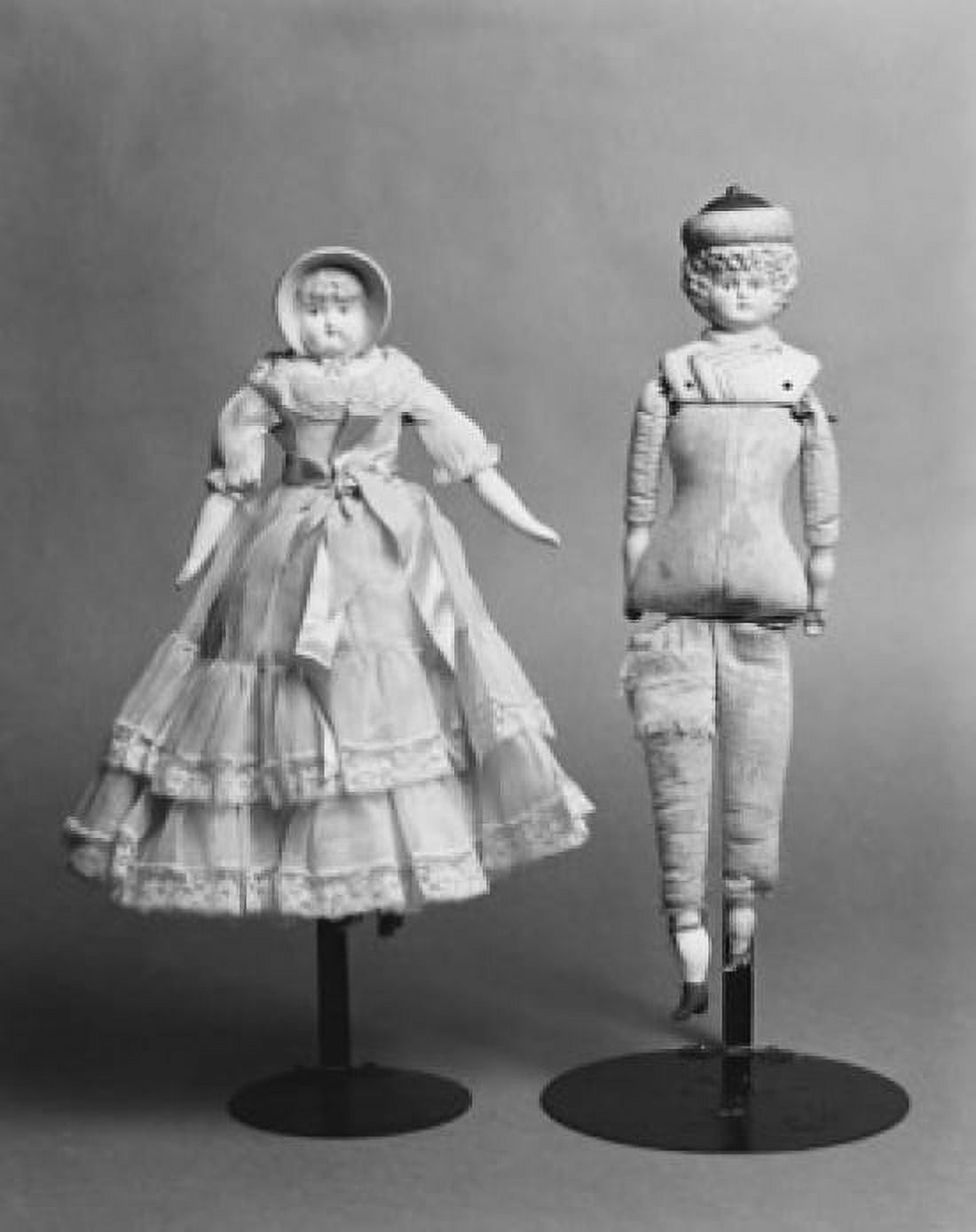 Close-up of antique dolls Bisque Dolls c1880 Canvas Art - (24 x 36)