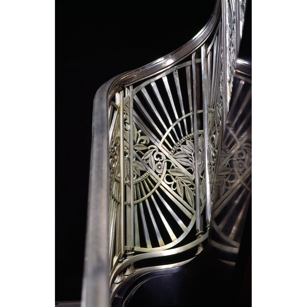 Close-up of art deco stairway metalwork Two North Riverside Plaza 400 ...