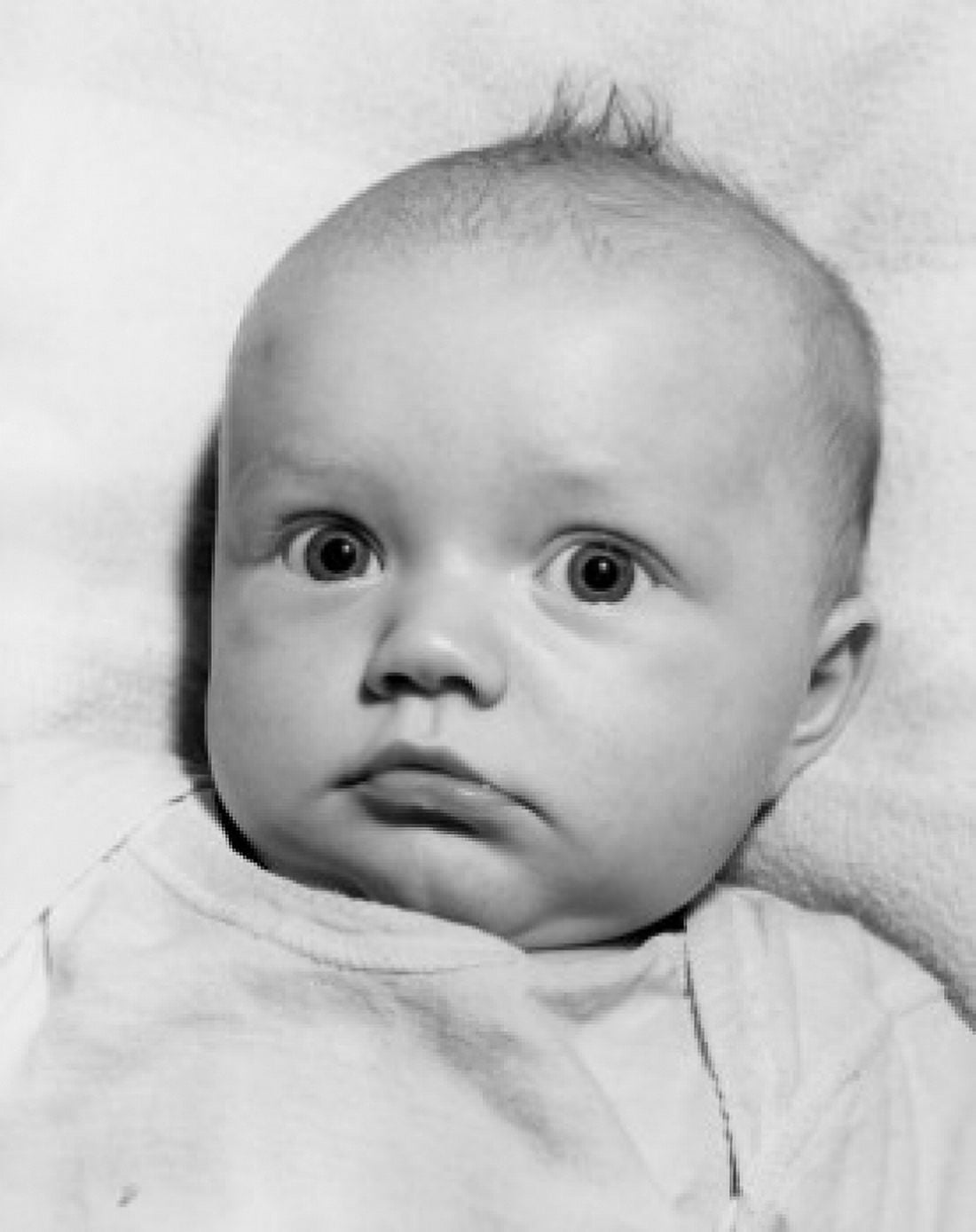 Close up of baby face Canvas Art - (18 x 24)