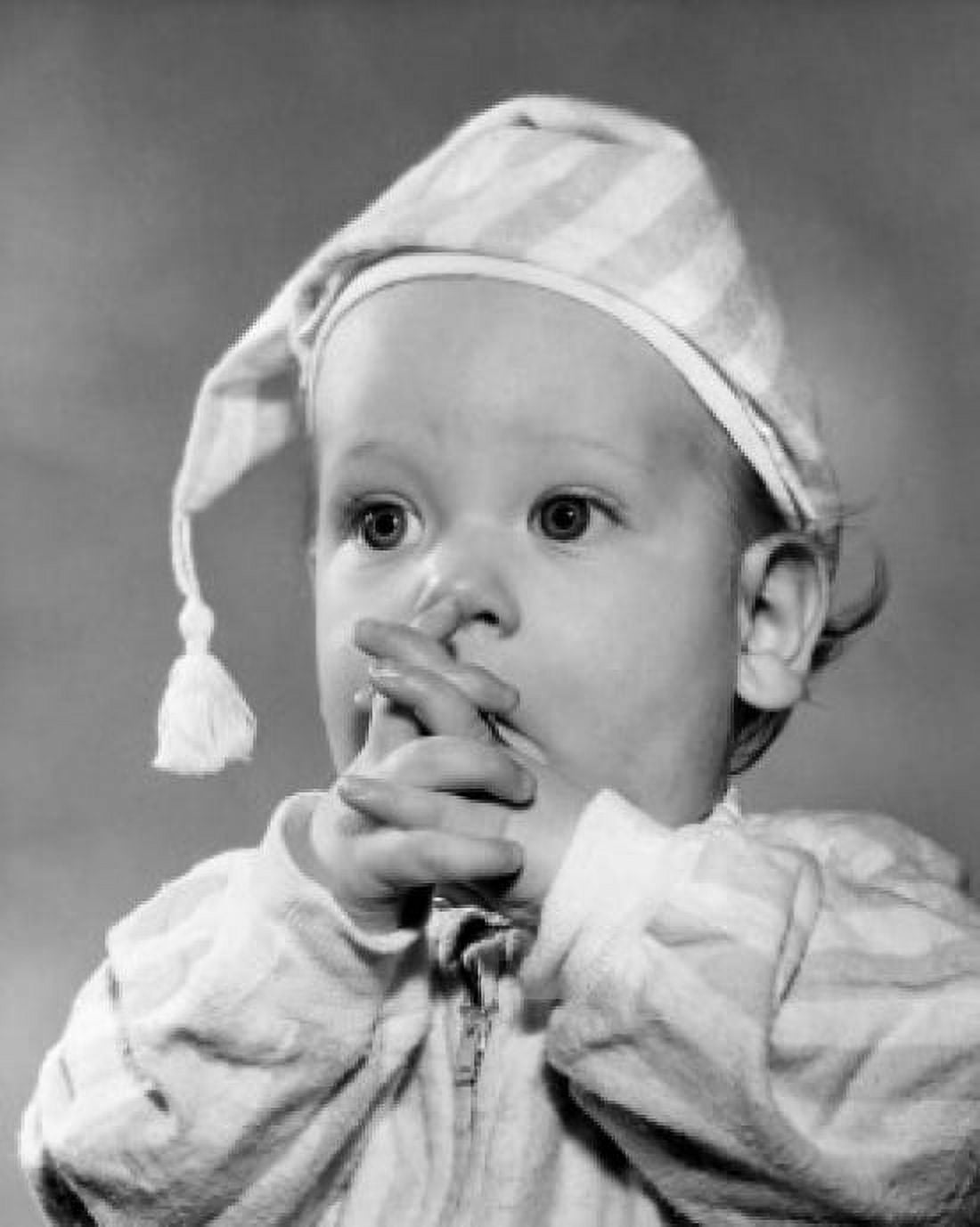 Close-up of baby praying at bedtime Canvas Art - (18 x 24)